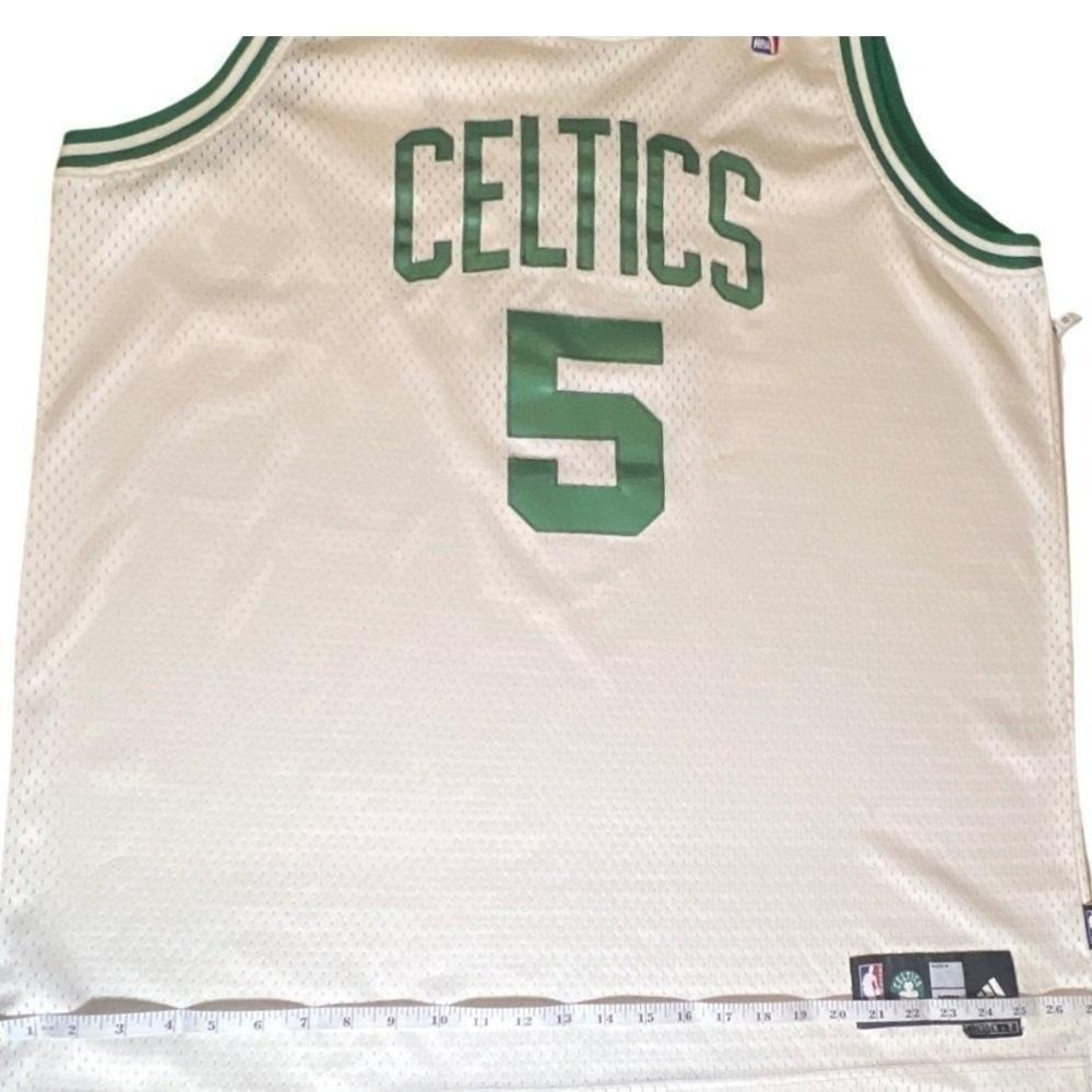 Adidas Boston Celtics Kevin Garnett #5 NBA Stitched Jersey Men's XXL 90's Retro - Picture 5 of 7